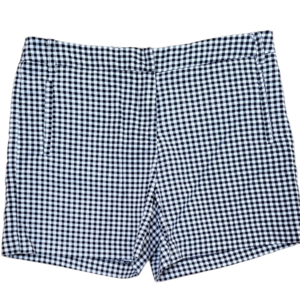 Anne Klein Black and White Gingham Checkered Women Shorts Size 6 EUC